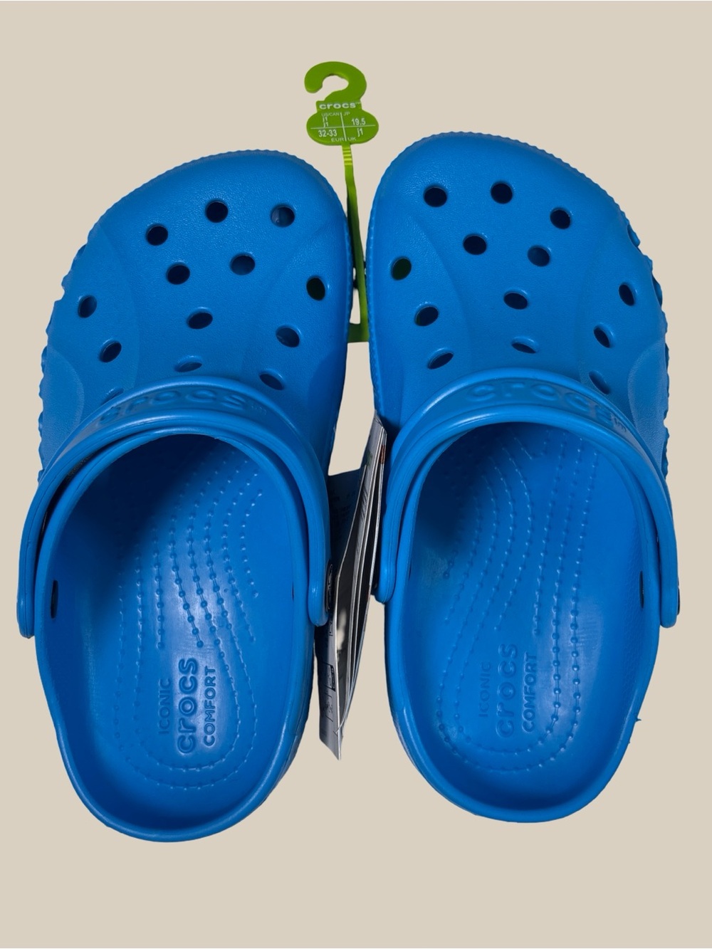 Crocs Classic Baya Clog - Big Kid - Blue Bolt SZ 1 NWT
